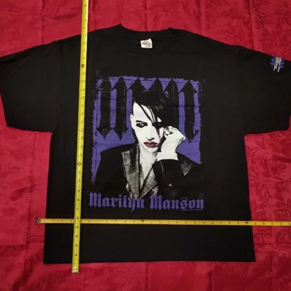 Vintage Marilyn Manson XL Shirt Against All Gods … - image 1
