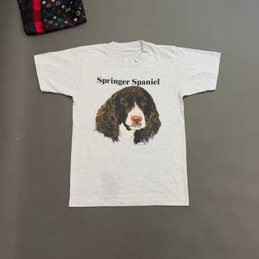 90s Vintage Springer Spaniel Dog Tee Shirt