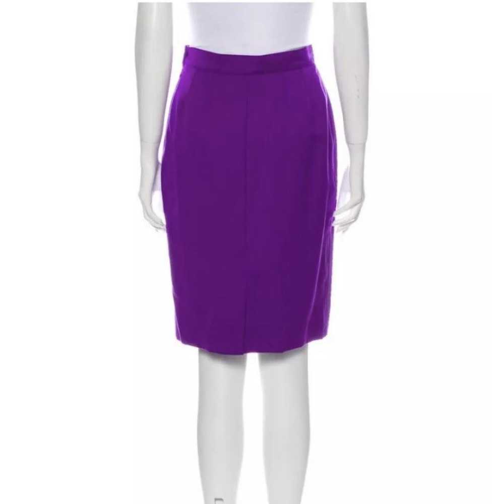 Yves Saint Laurent Wool mid-length skirt - image 7