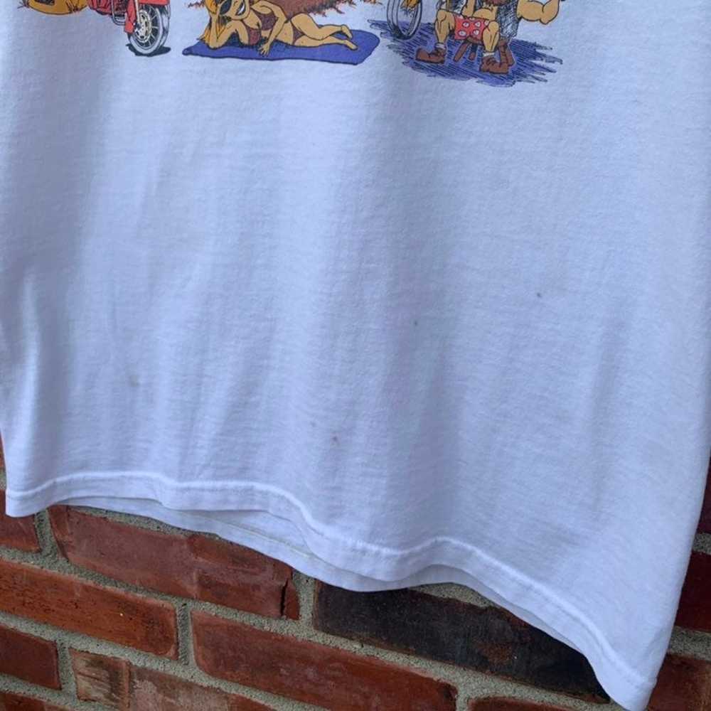 Vintage 1998 Abate of Indiana Biker Fest T-Shirt - image 5