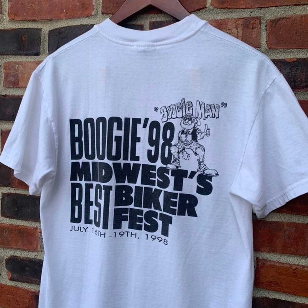 Vintage 1998 Abate of Indiana Biker Fest T-Shirt - image 8