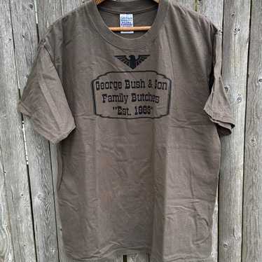 VTG GEORGE BUSH & SON Family Butcher TEE MENS L P… - image 1