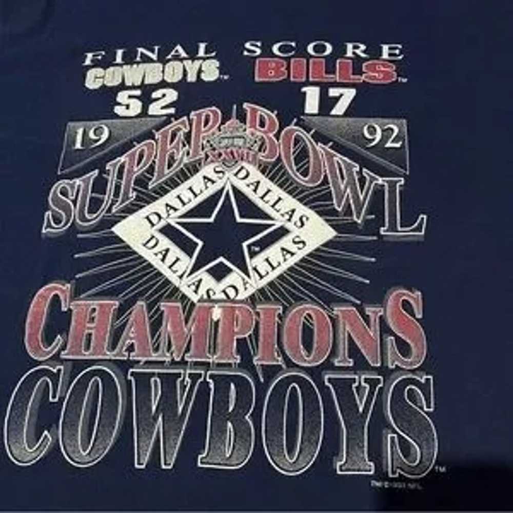 Vintage 1993 Dallas Cowboys Super Bowl Tee - image 4