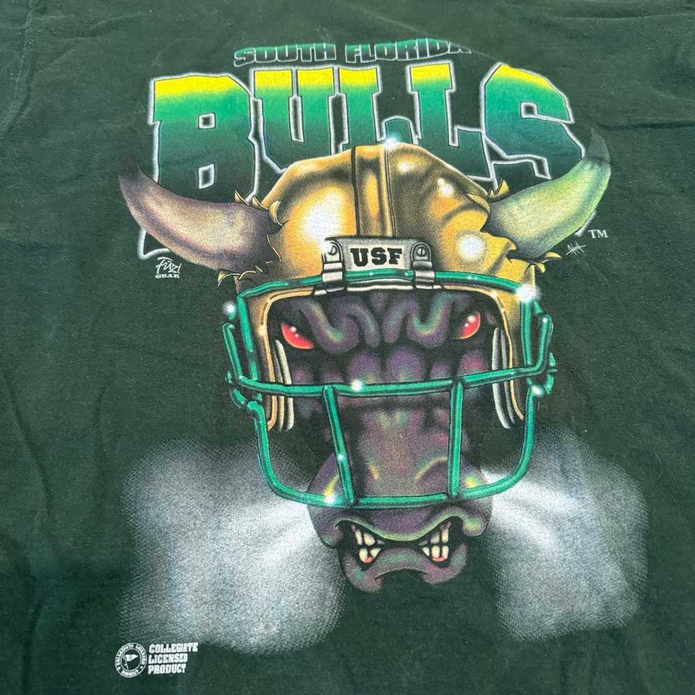 Vintage University Of South Florida Bulls Shirt S… - image 2