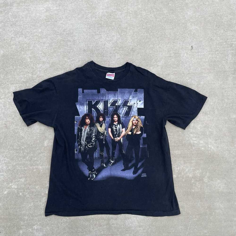 Vintage 1992 Kiss Revenge Rock Band Tee Shirt - image 1