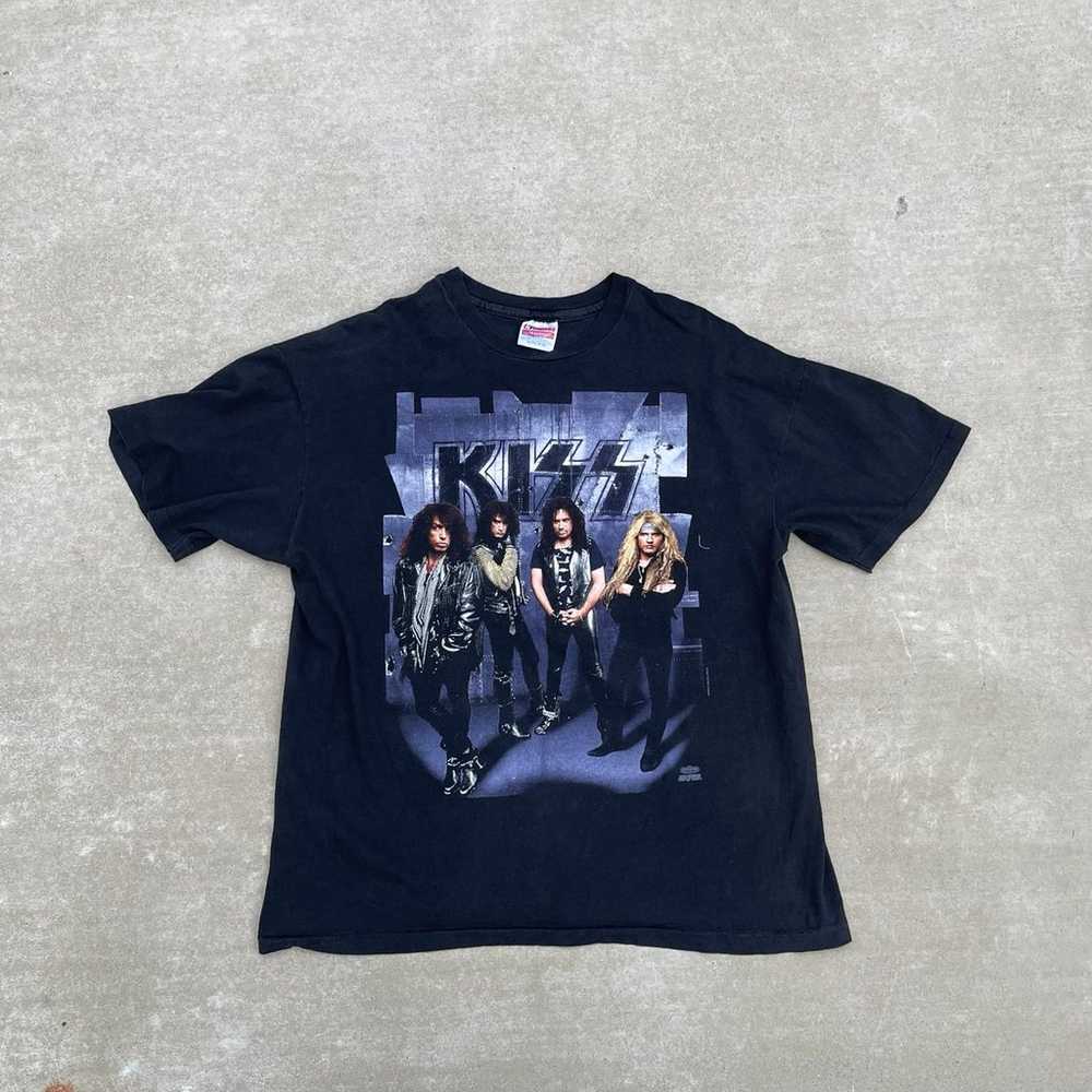 Vintage 1992 Kiss Revenge Rock Band Tee Shirt - image 3