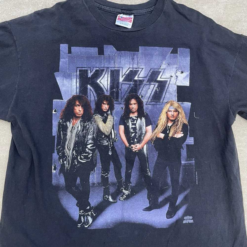 Vintage 1992 Kiss Revenge Rock Band Tee Shirt - image 4