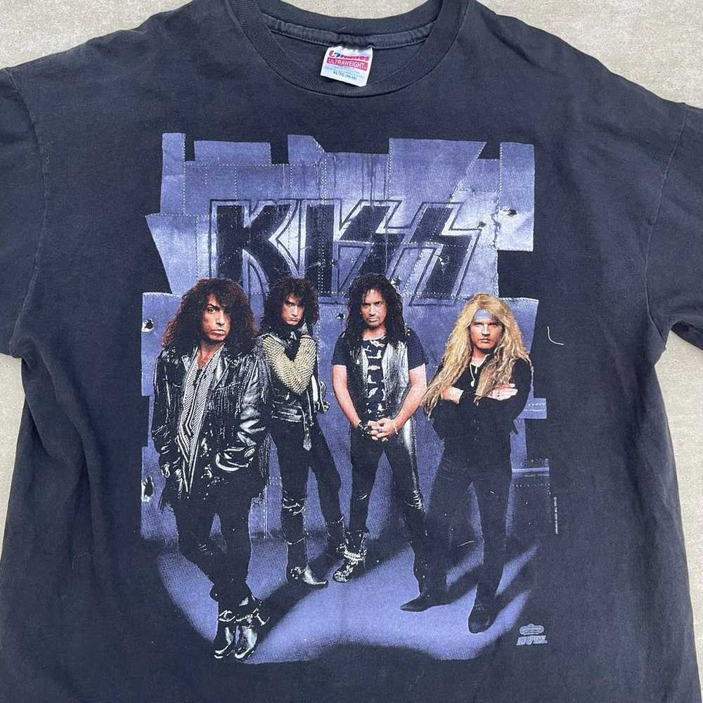 Vintage 1992 Kiss Revenge Rock Band Tee Shirt - image 5