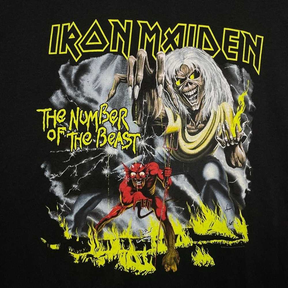 Iron maiden the number of the beast artwork graph… - image 2