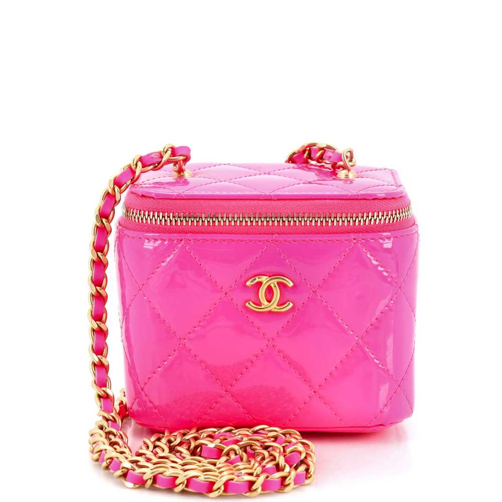 CHANEL Pearl Crush Vanity Case with Chain Quilted… - image 1