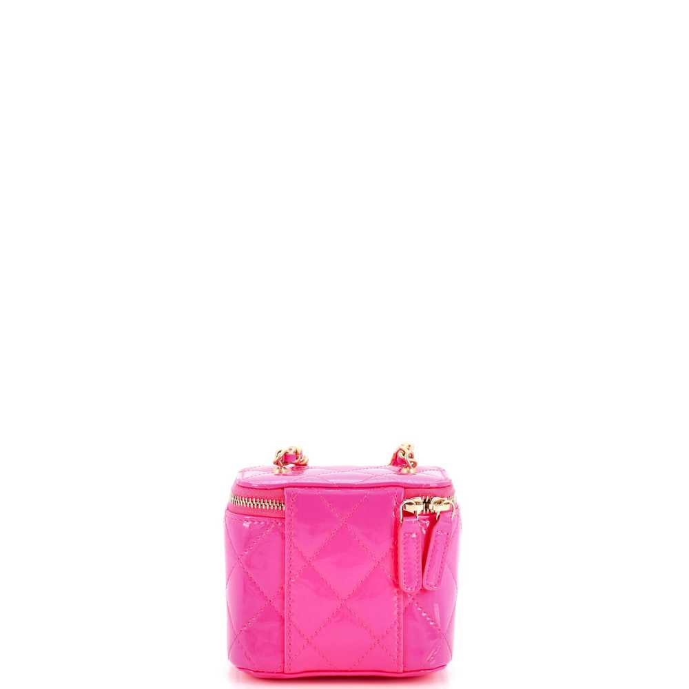 CHANEL Pearl Crush Vanity Case with Chain Quilted… - image 4