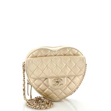 CHANEL CC in Love Heart Bag Quilted Lambskin