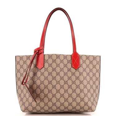 GUCCI Reversible Tote GG Print Leather Small