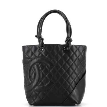 CHANEL Cambon Tote Quilted Leather Medium