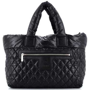 CHANEL Coco Cocoon Zipped Tote Quilted Nylon Large