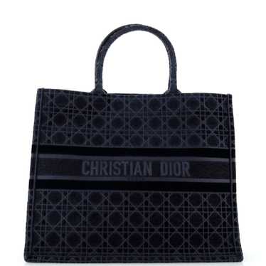 Christian Dior Book Tote Oblique Velvet Large
