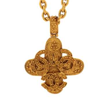 CHANEL Vintage Triple CC Chain Necklace