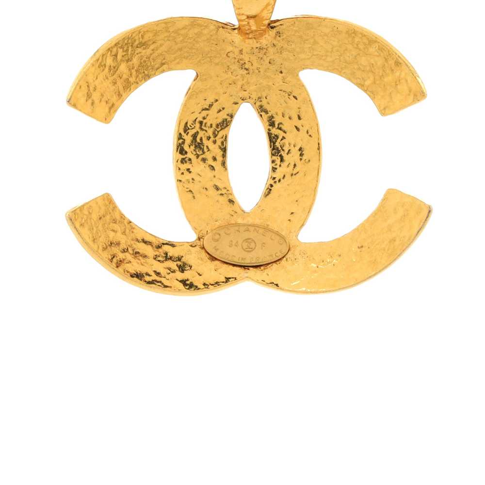 CHANEL Vintage CC Pendant Necklace - image 3