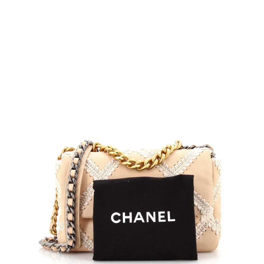 CHANEL 19 Flap Bag Crochet Quilted Calfskin Medium - image 2