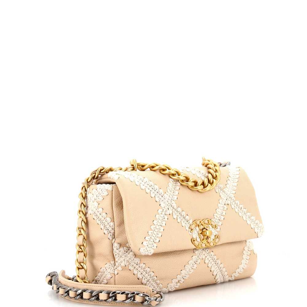 CHANEL 19 Flap Bag Crochet Quilted Calfskin Medium - image 3