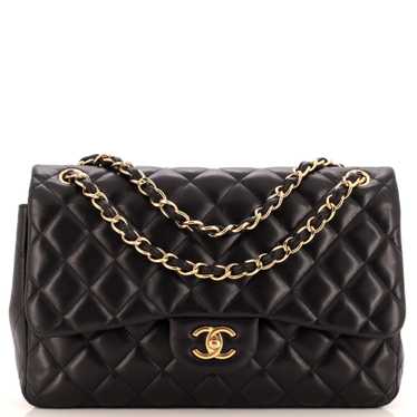 CHANEL Classic Double Flap Bag Quilted Lambskin Ju