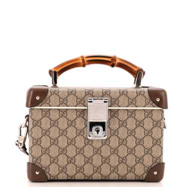 GUCCI Bamboo Globe-Trotter Vanity Case GG Coated C