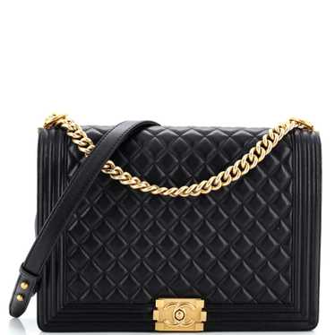 CHANEL Boy Flap Bag Quilted Lambskin Large