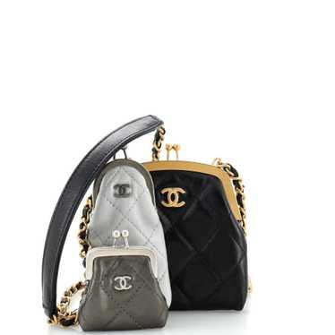 CHANEL Multi Clutch with Chain Quilted Leather