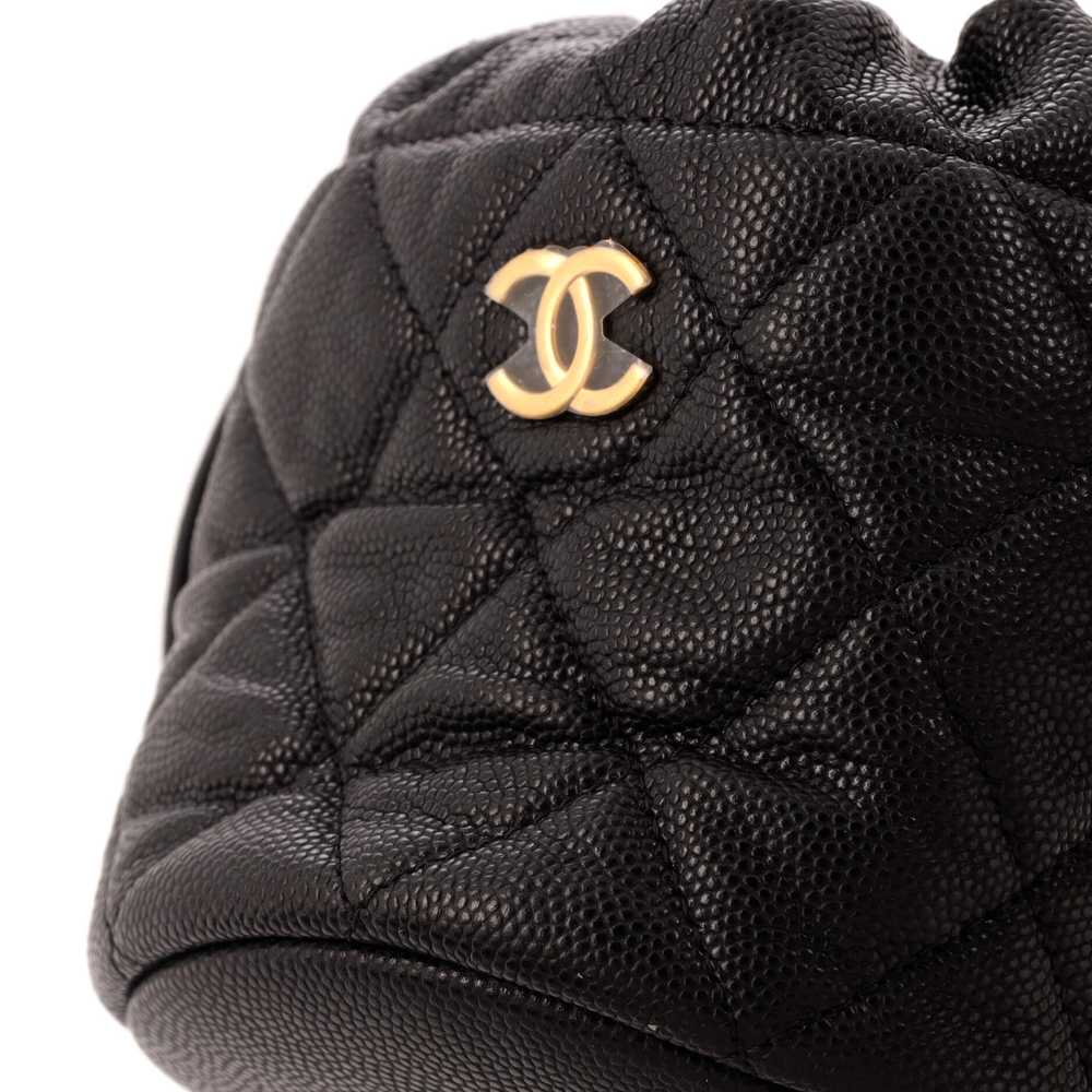 CHANEL Medallion Charms Drawstring Bucket Bag Qui… - image 7