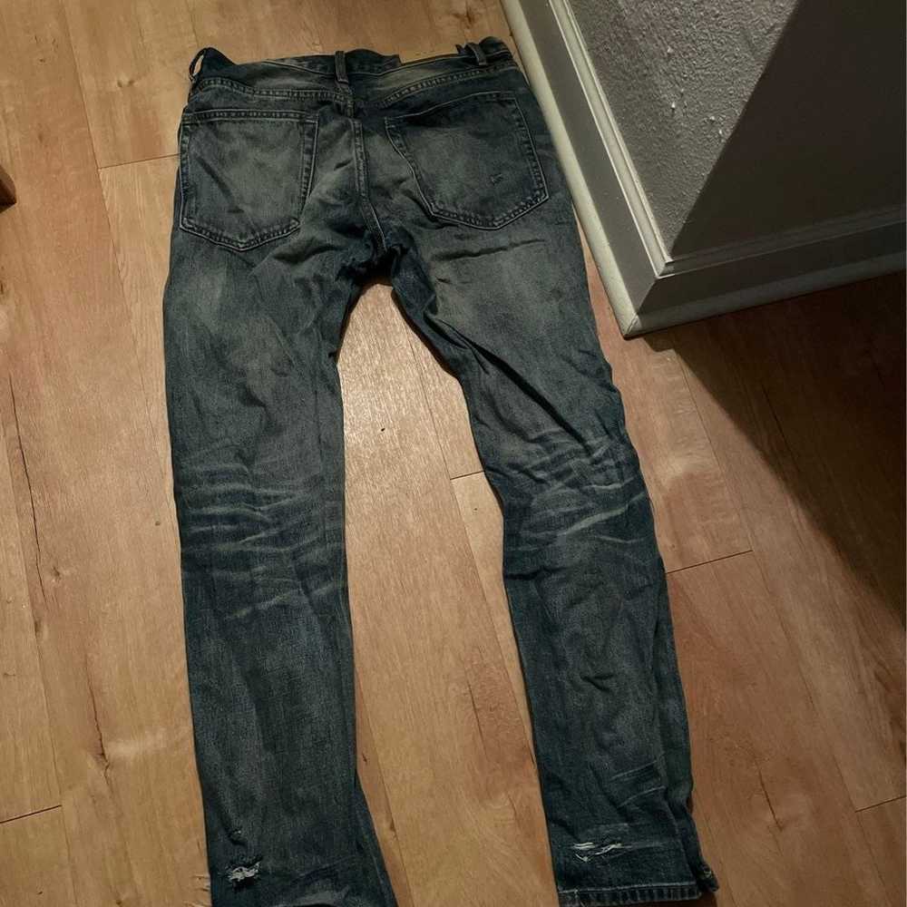 mnml denim ripped jeans - image 2