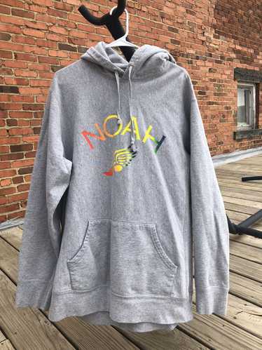 Noah NOAH NYC Grey Multicolor Logo Hoodie