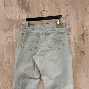 Vintage Lee MR Jeans Tan Wash Denim Straight Fit L
