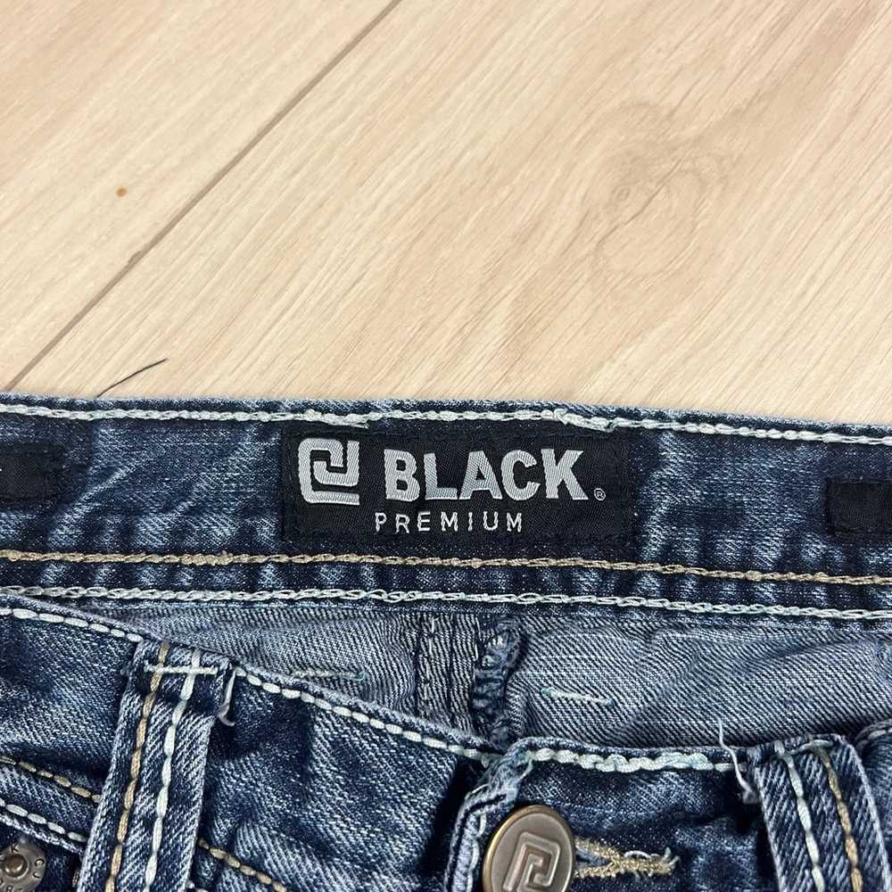 Vintage 00s Y2K Black Premium Lowrise Bootcut Jea… - image 6