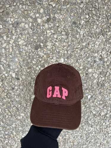 Gap × Streetwear GAP Washed Dark Brown Pink Logo D