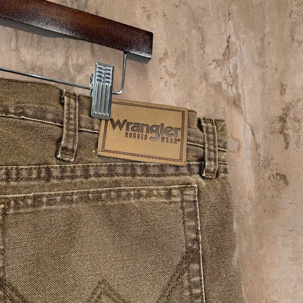Vintage Quilt Lined Wrangler Jeans Chocolate Brow… - image 6