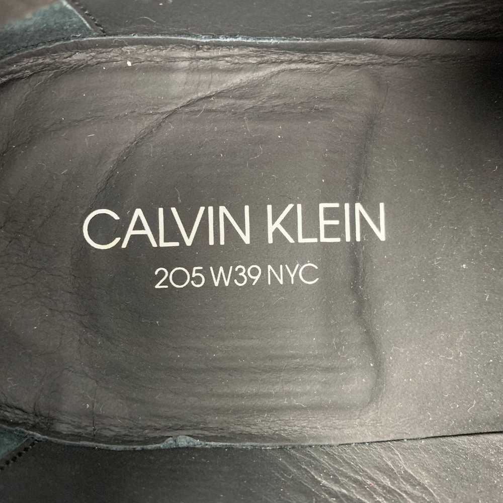 Calvin Klein 205W39NYC Tan Solid Leather Lace Up … - image 7