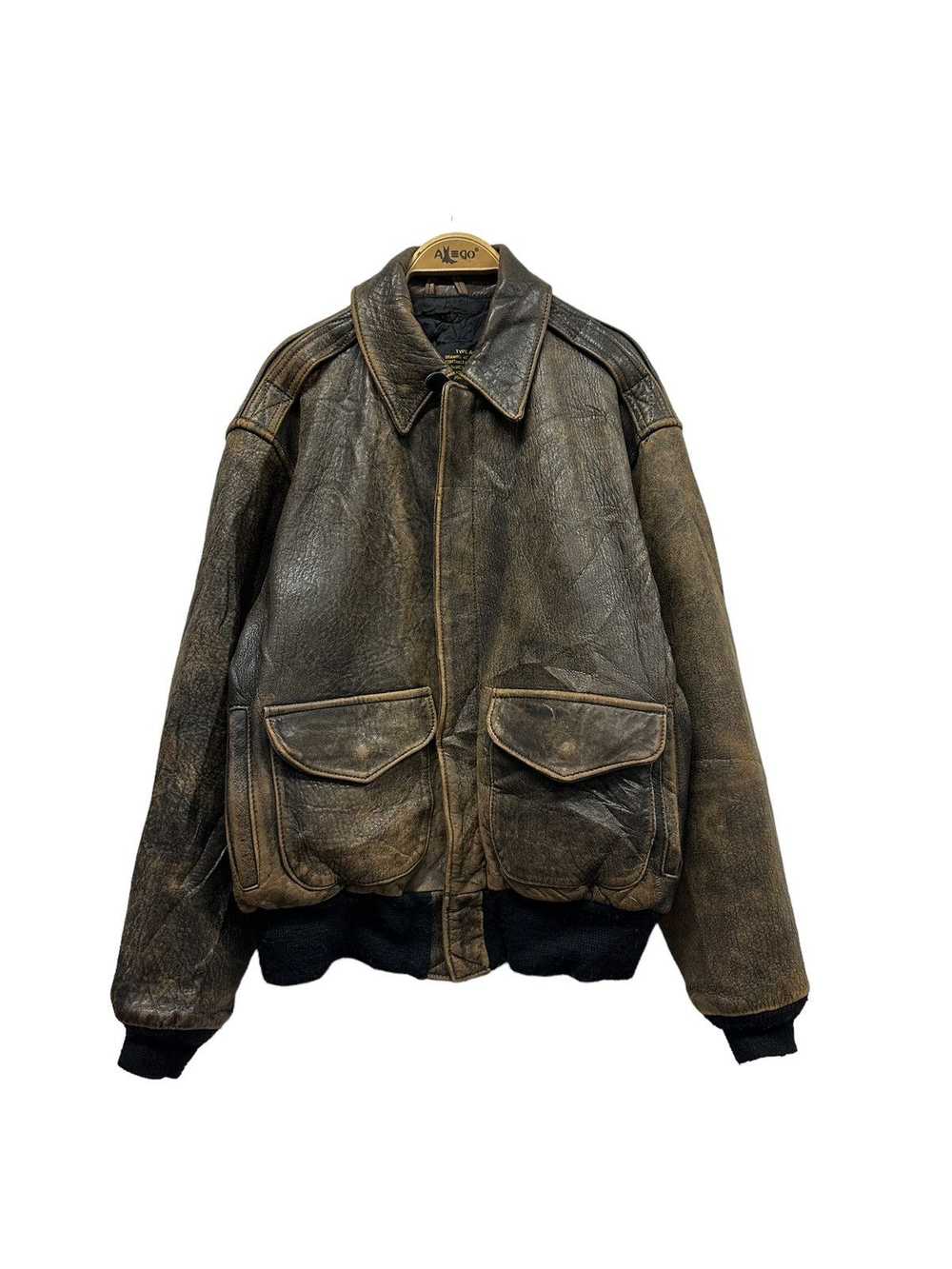 A2 Flyers Leather × Avirex Varsity Jacket × Vinta… - image 1