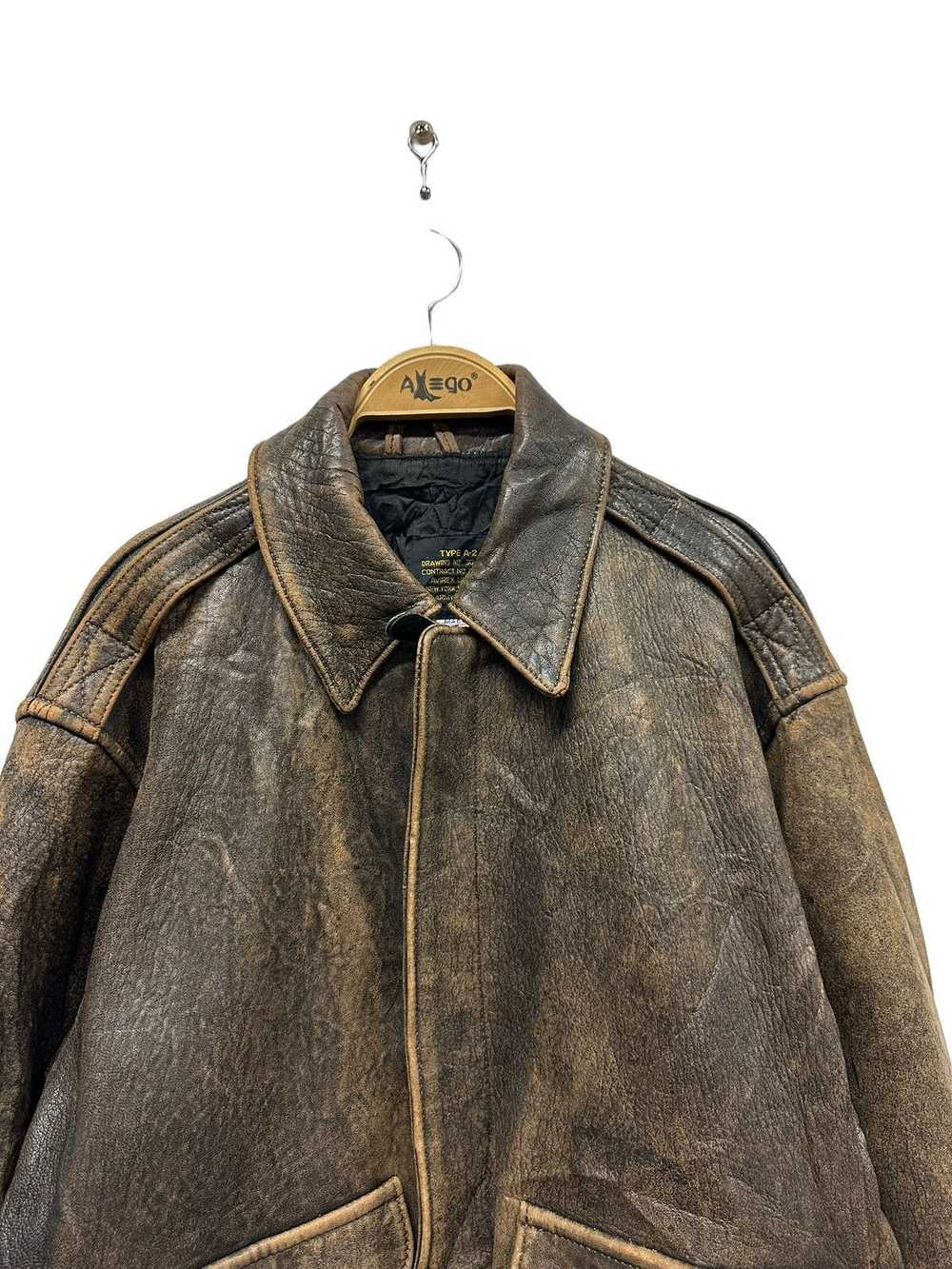 A2 Flyers Leather × Avirex Varsity Jacket × Vinta… - image 4