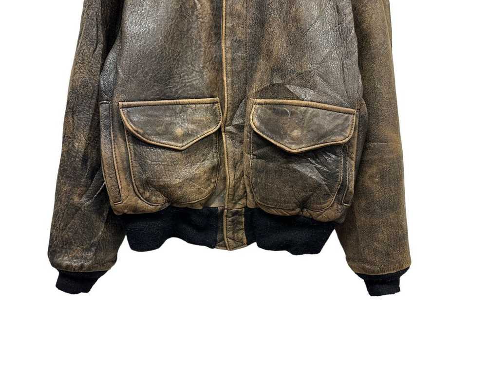 A2 Flyers Leather × Avirex Varsity Jacket × Vinta… - image 5