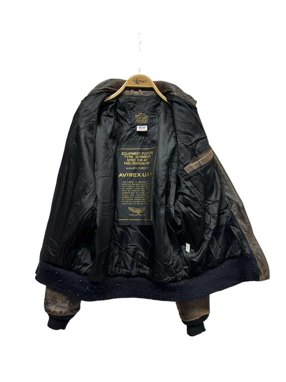A2 Flyers Leather × Avirex Varsity Jacket × Vinta… - image 8