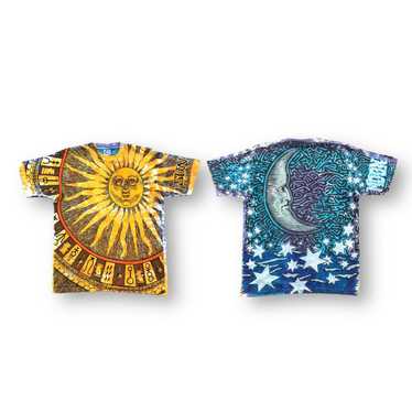 Art × Liquid Blue × Vintage 1992 Vintage Sun Moon… - image 1