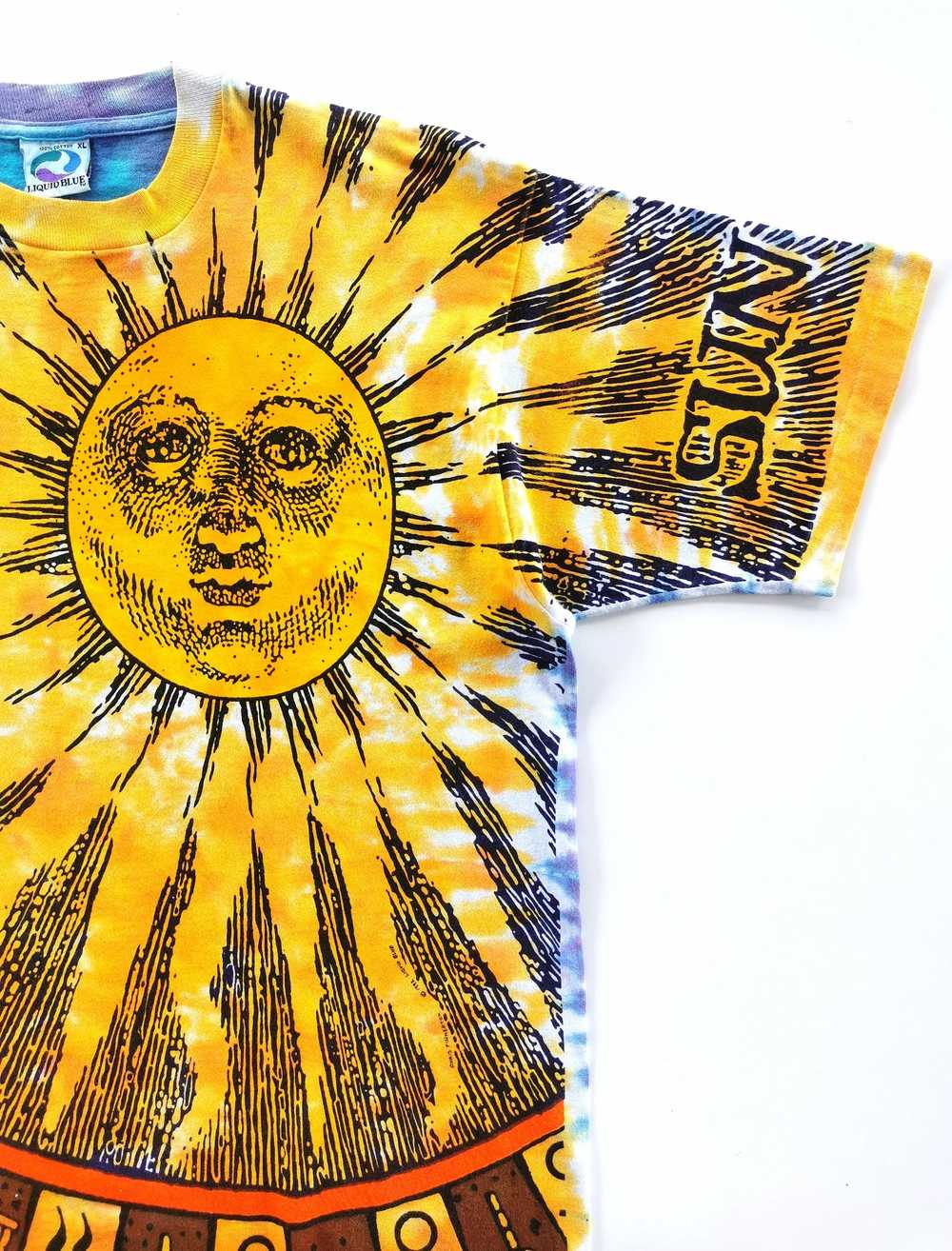 Art × Liquid Blue × Vintage 1992 Vintage Sun Moon… - image 3