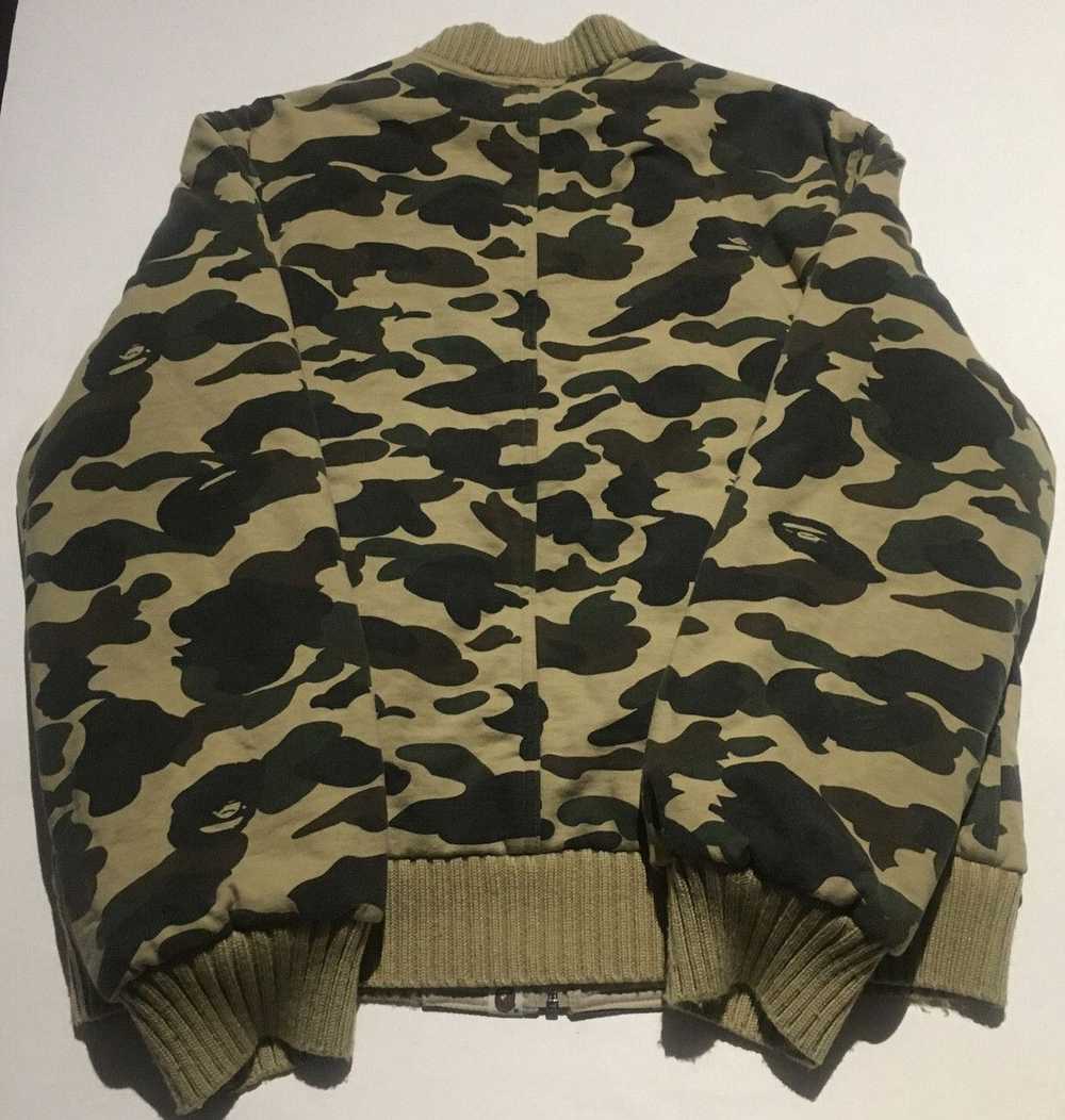 Bape Bape reversible camo heavy bomber jacket - image 4