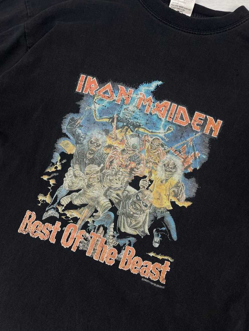 Iron Maiden × Rock Tees × Vintage Iron Maiden 199… - image 6