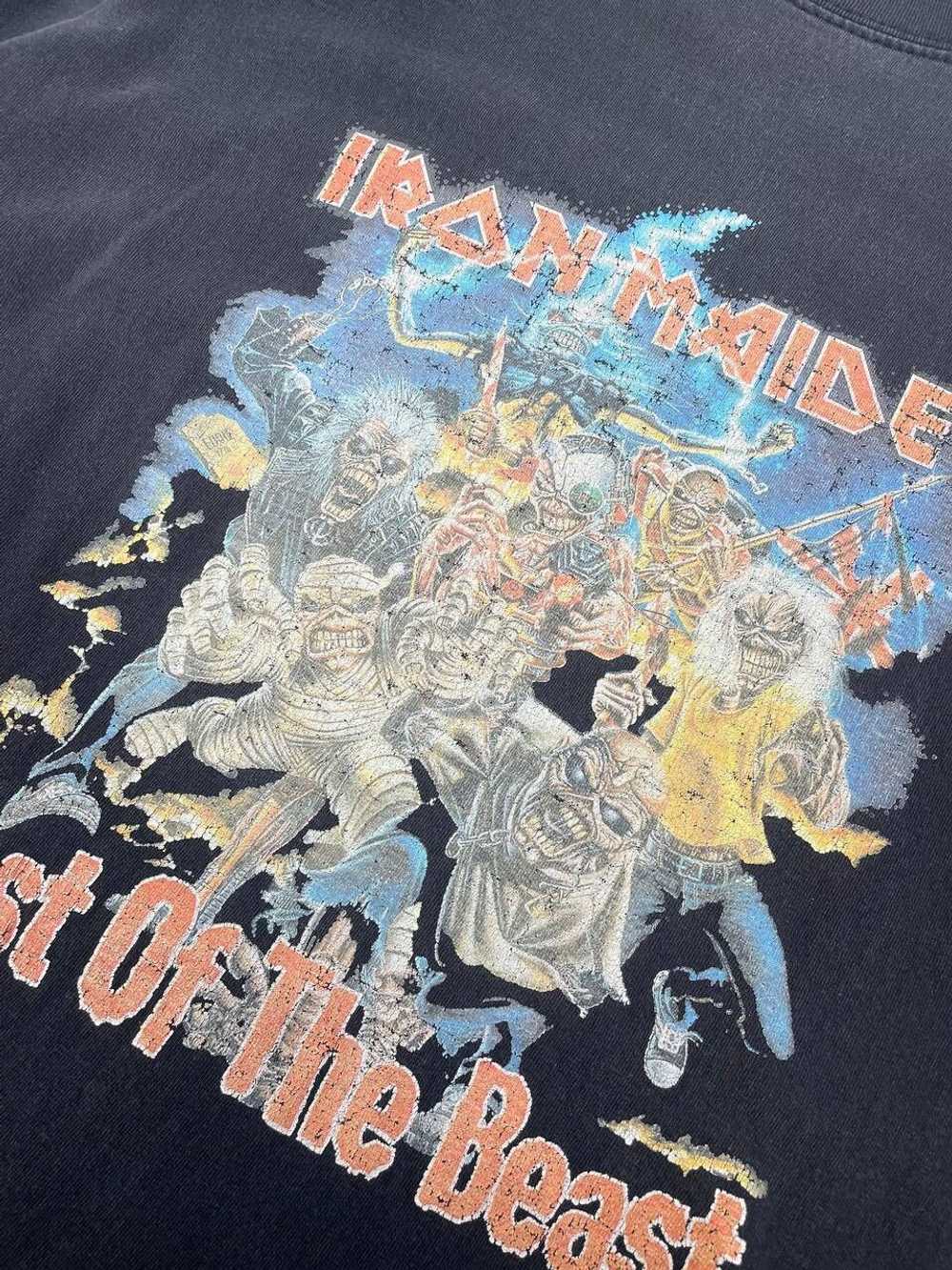 Iron Maiden × Rock Tees × Vintage Iron Maiden 199… - image 7