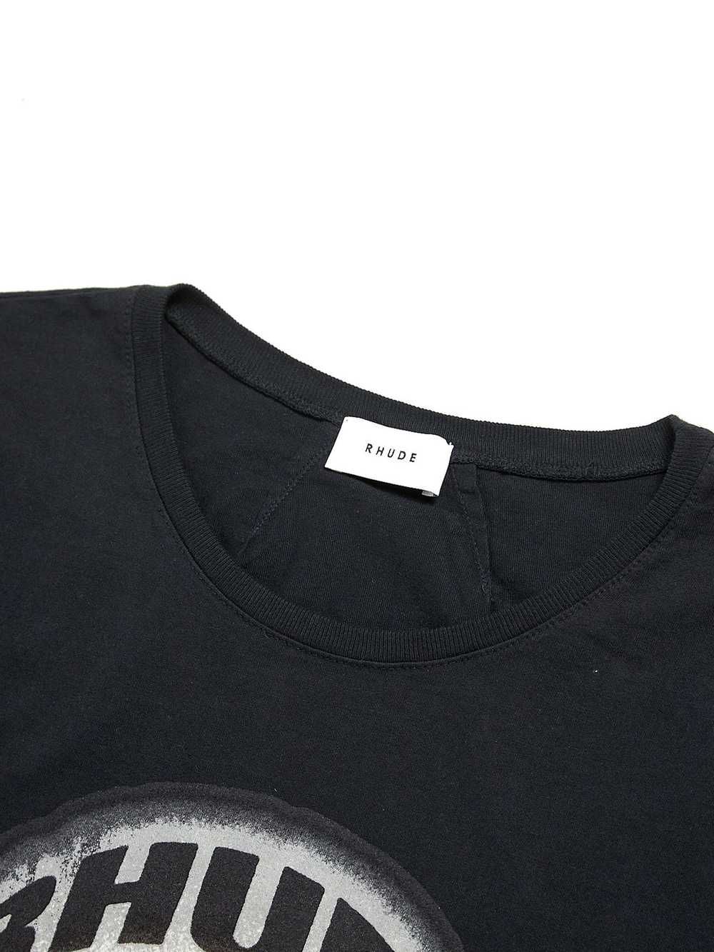 Rhude Black Faded Logo and Bird Printed Oversized… - image 3