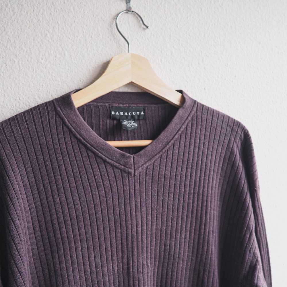 Vintage Baracuta Sweater Men's Large Brown Silk R… - image 2