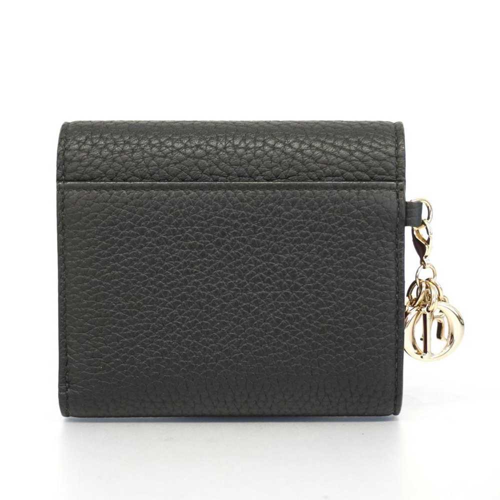 Dior Christian Dior Tri-fold Wallet Leather Black… - image 11