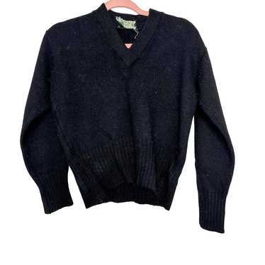 Imperial Vintage 1950s 100% Wool Sweater V-Neck Le