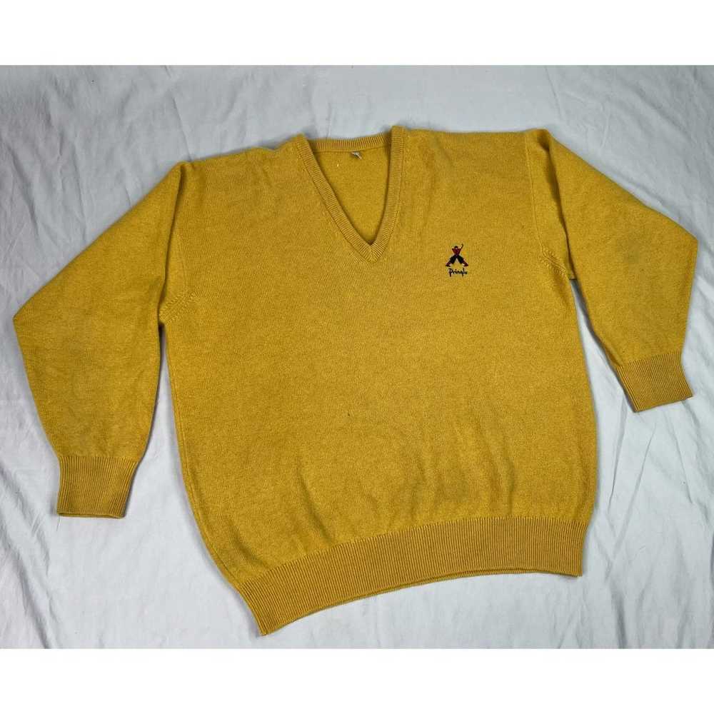 Vintage Pringle of Scotland wool v neck sweater j… - image 2